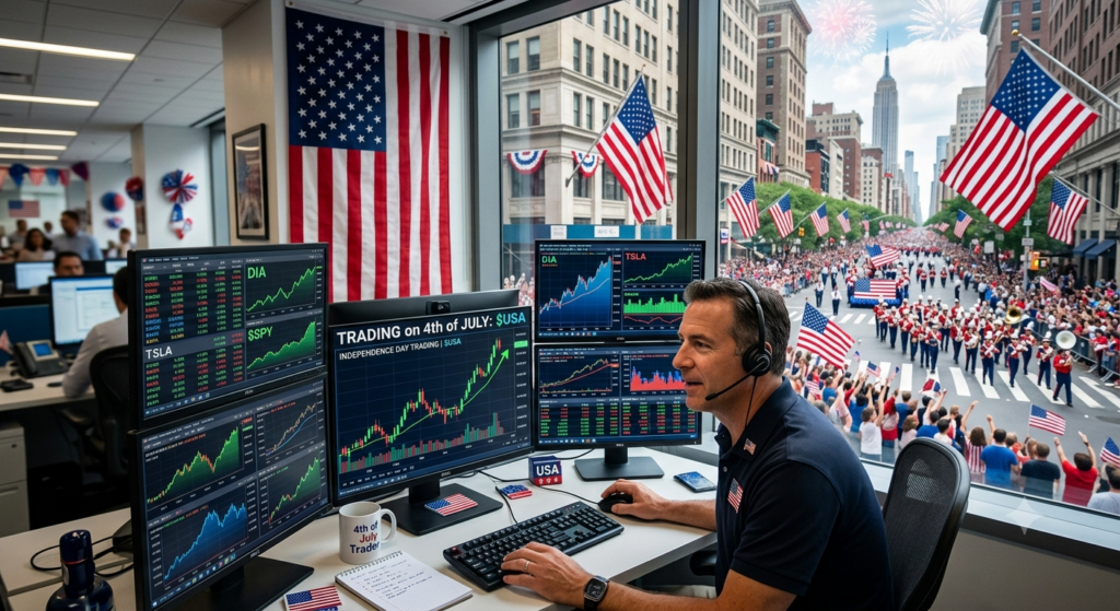 Fare trading il 4 luglio a Wall Street
