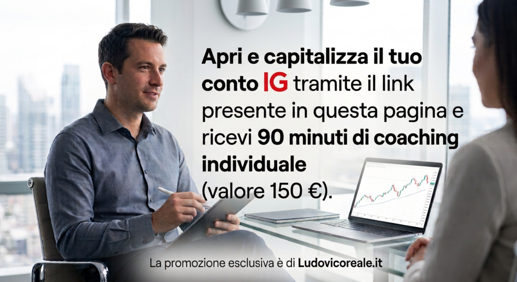 IG Markets, promozione apertura conto presso Ludovico Reale